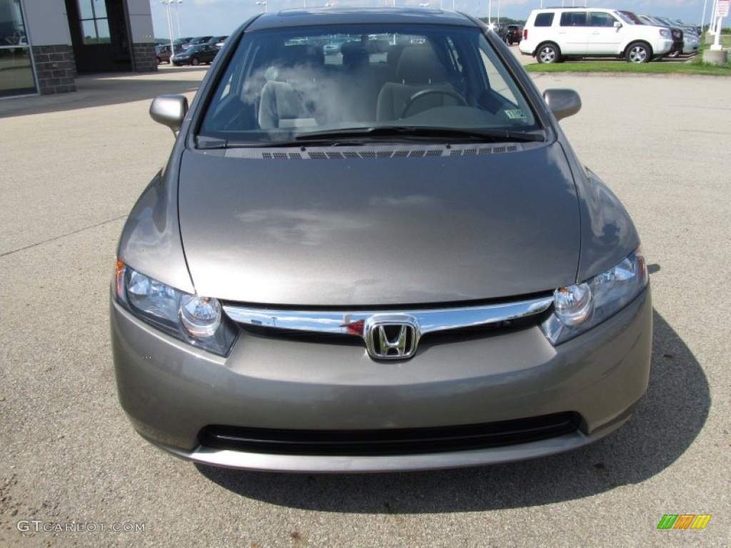 2008 Civic EX Sedan - Borrego Beige Metallic / Gray photo #18