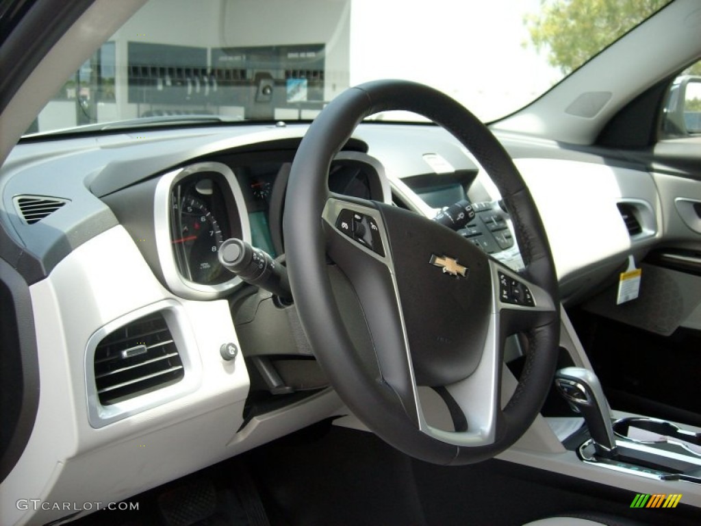 2011 Chevrolet Equinox LTZ Light Titanium/Jet Black Steering Wheel Photo #51674919
