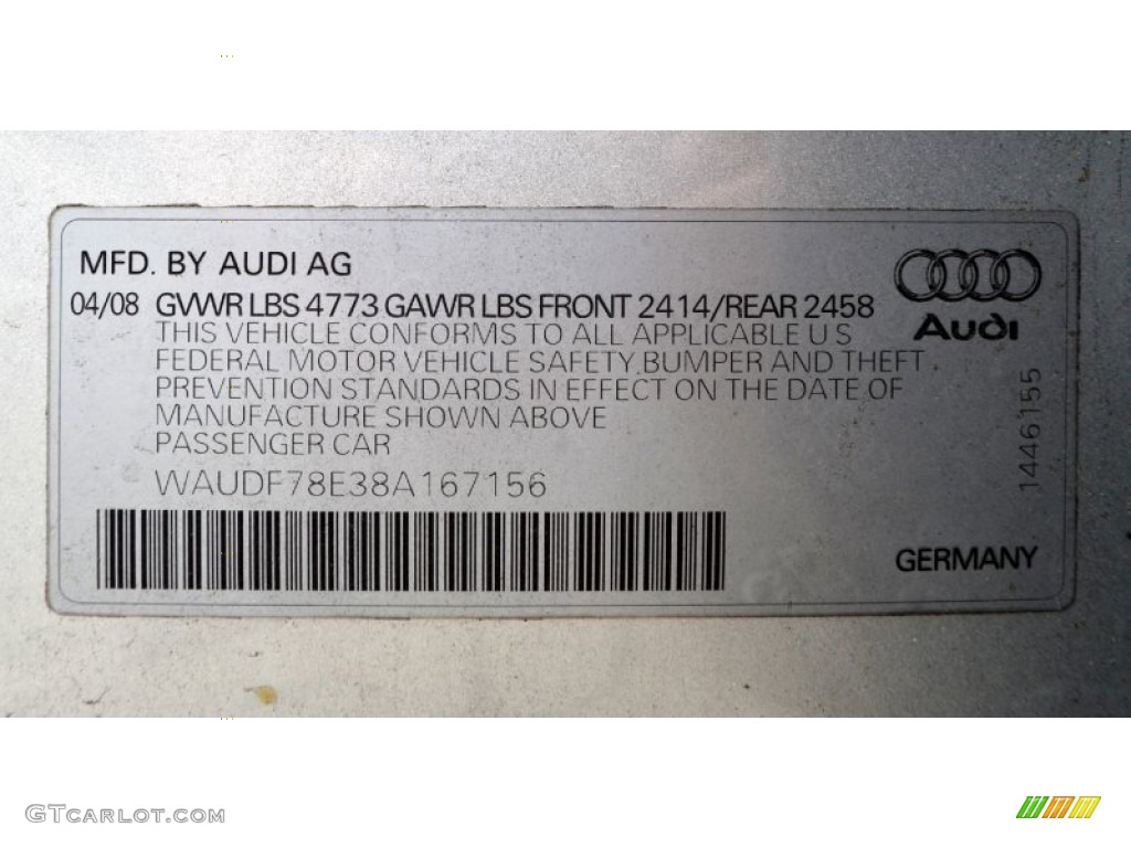 2008 A4 2.0T quattro S-Line Sedan - Light Silver Metallic / Black photo #17