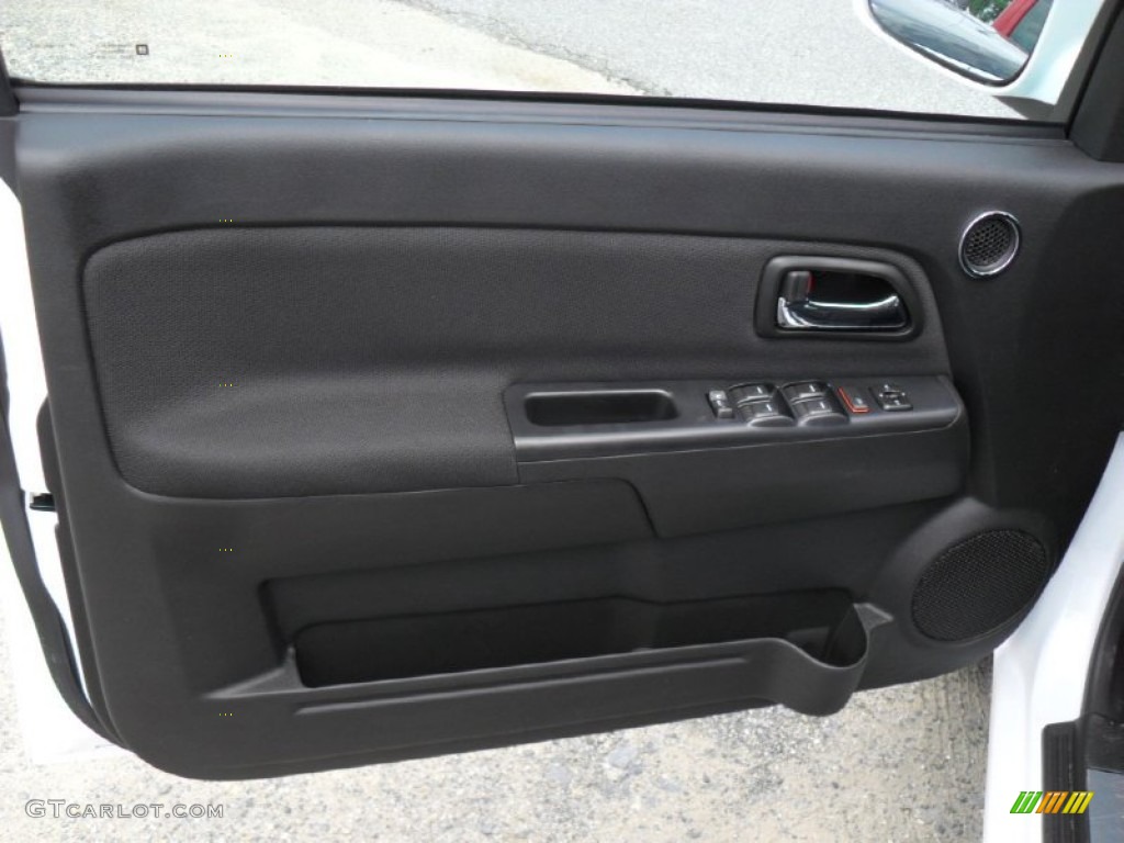2012 Chevrolet Colorado LT Crew Cab Ebony Door Panel Photo #51675318