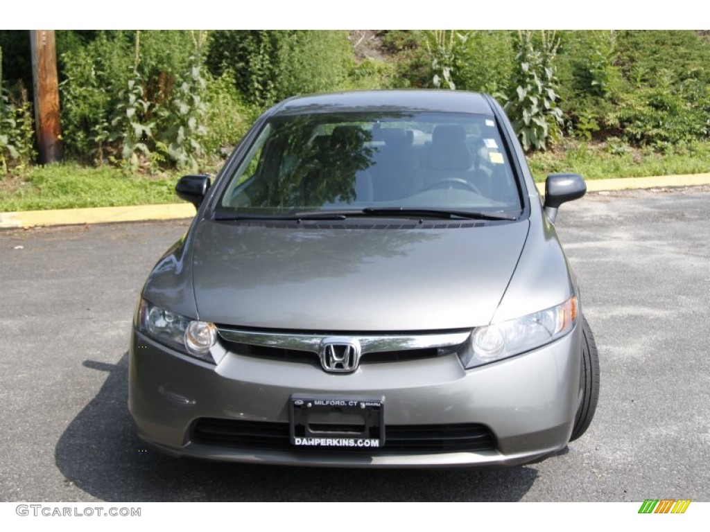 2006 Civic DX Sedan - Galaxy Gray Metallic / Gray photo #2