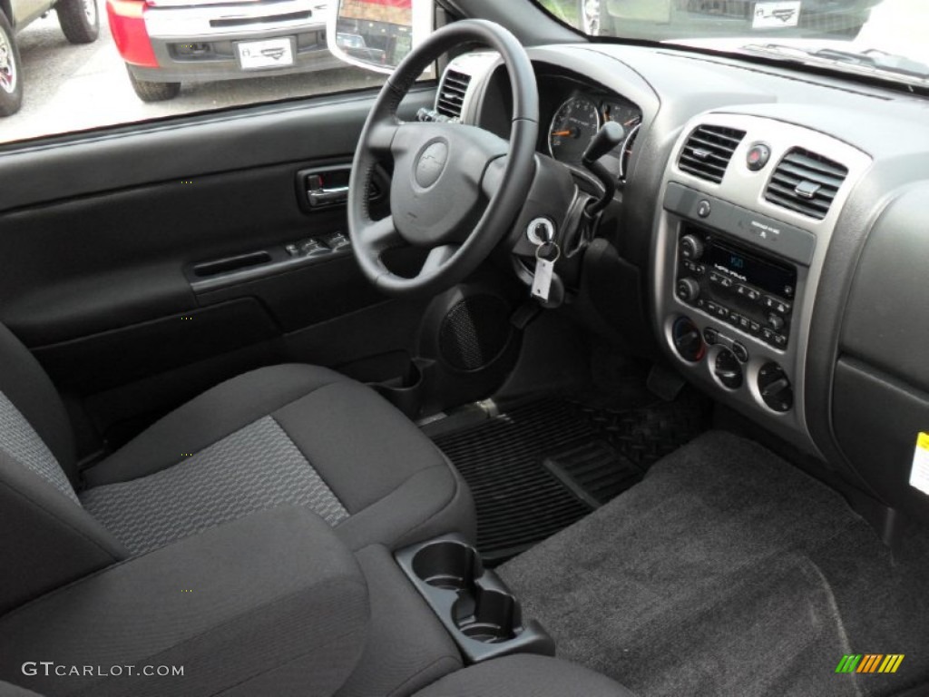 Ebony Interior 2012 Chevrolet Colorado LT Crew Cab Photo #51675480