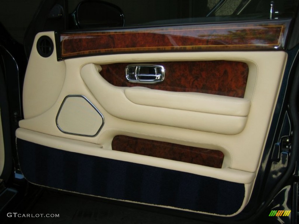 1999 Rolls-Royce Silver Seraph Standard Silver Seraph Model Oatmeal/Navy Blue Door Panel Photo #51675780