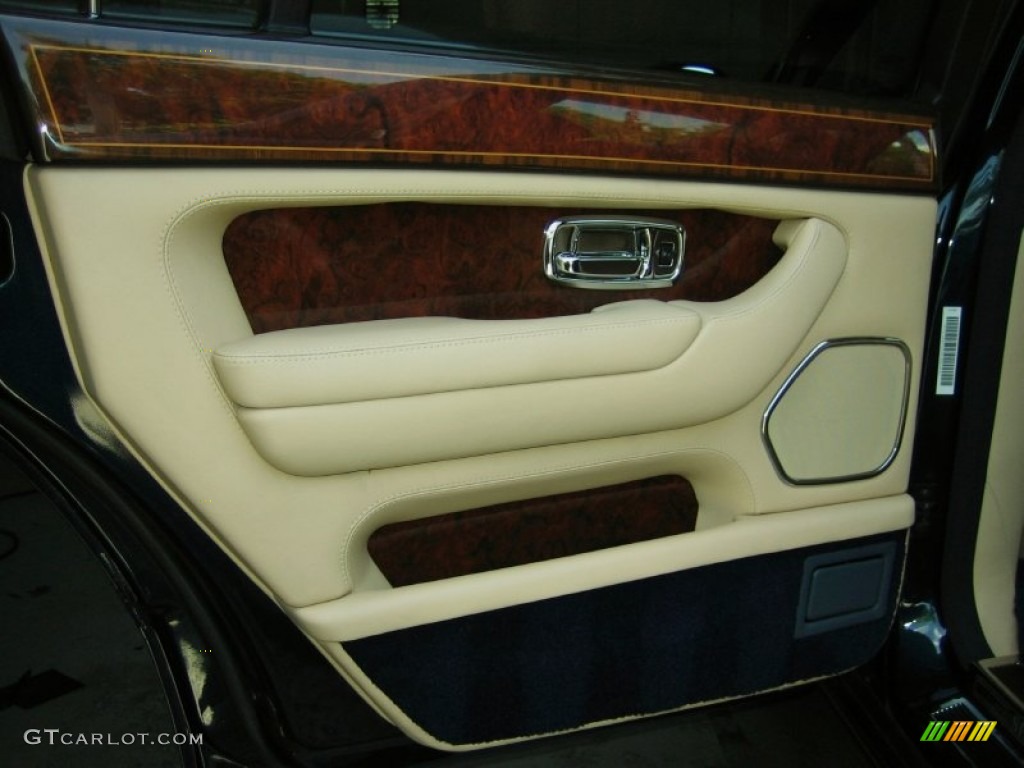 1999 Rolls-Royce Silver Seraph Standard Silver Seraph Model Oatmeal/Navy Blue Door Panel Photo #51675786