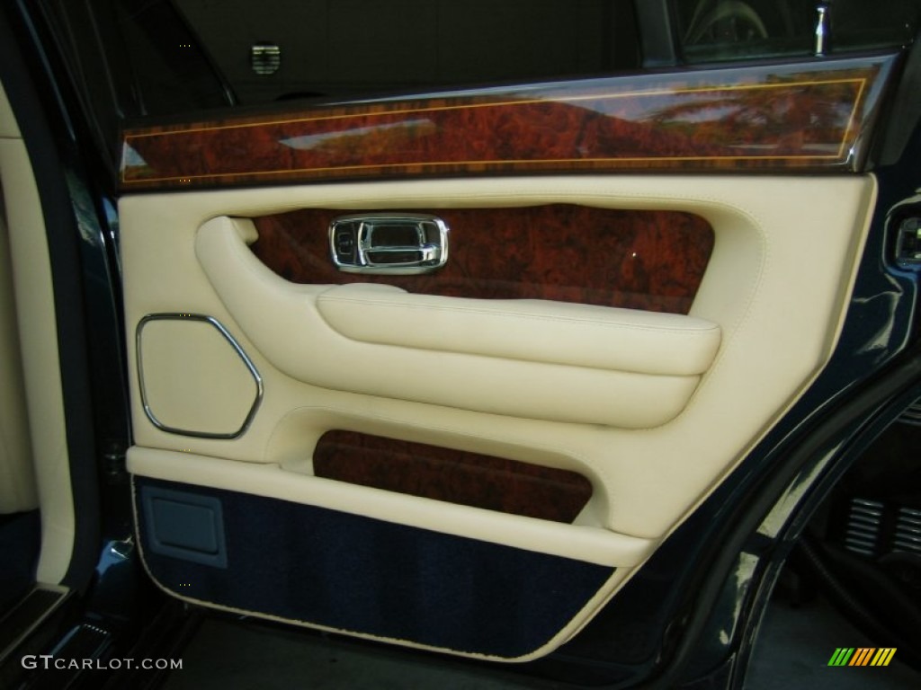 1999 Rolls-Royce Silver Seraph Standard Silver Seraph Model Oatmeal/Navy Blue Door Panel Photo #51675801