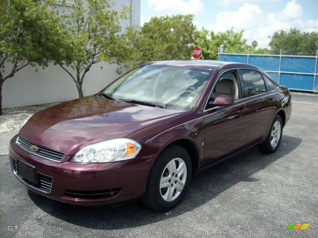 2007 Impala LS - Bordeaux Red / Neutral Beige photo #1