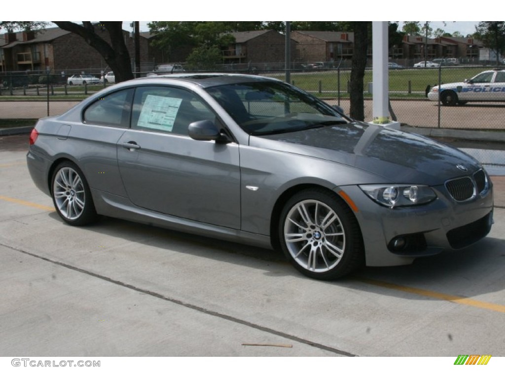 2011 3 Series 335i Coupe - Space Gray Metallic / Black Dakota Leather photo #4