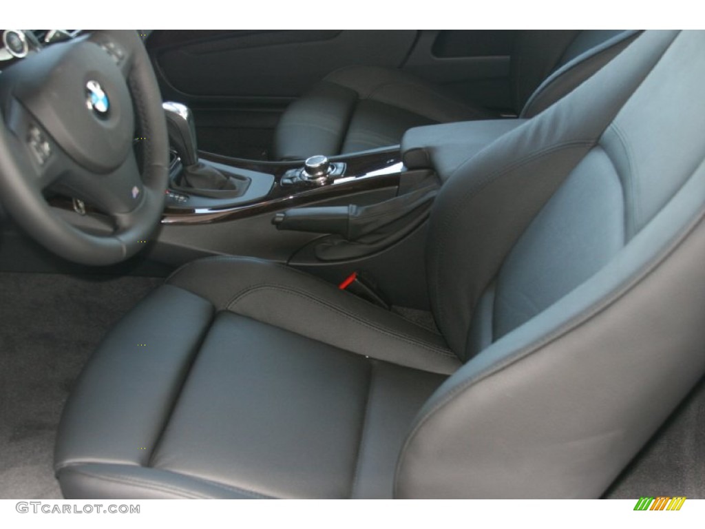 Black Dakota Leather Interior 2011 BMW 3 Series 335i Coupe Photo #51677625