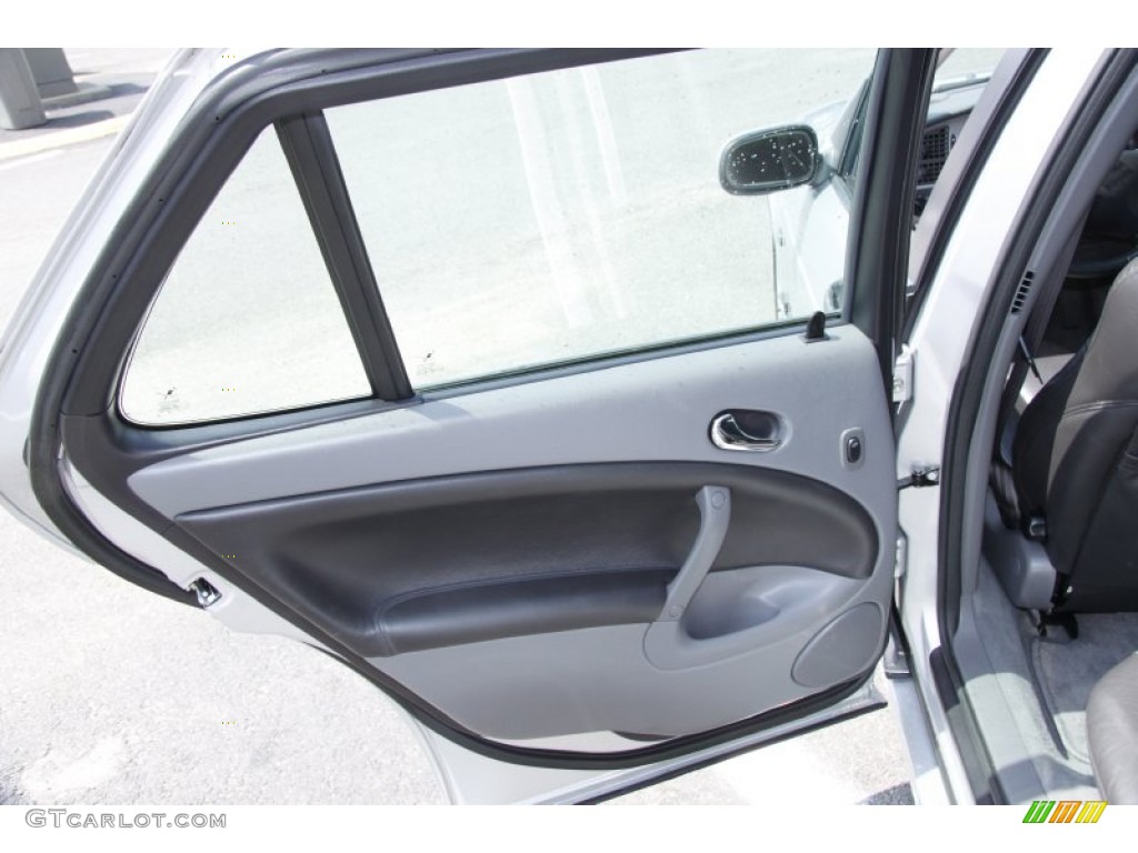 2003 Saab 9-5 Aero Sport Wagon Charcoal Gray Door Panel Photo #51677691