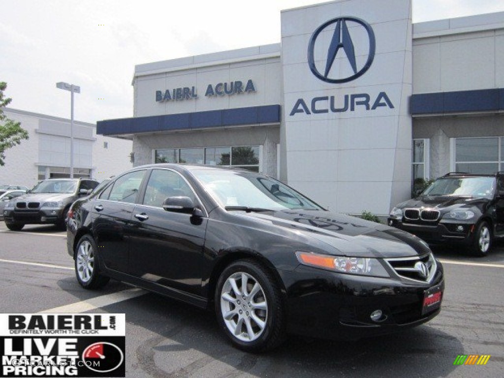 2008 TSX Sedan - Nighthawk Black Pearl / Ebony photo #1