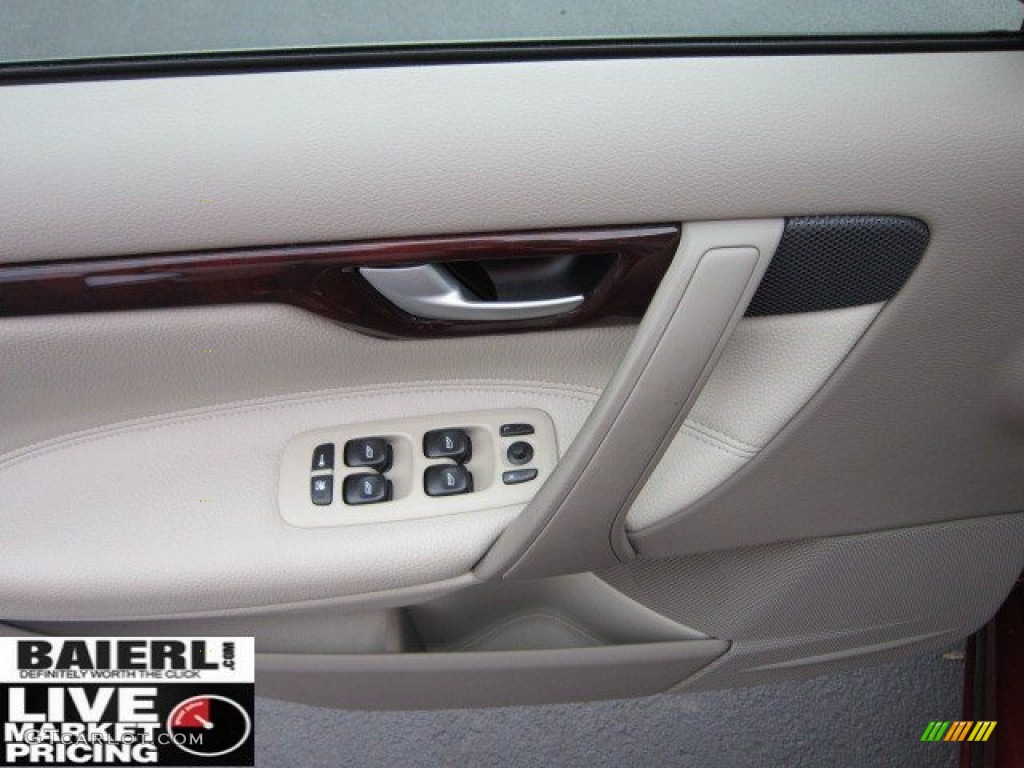 2005 S60 2.5T - Ruby Red Metallic / Taupe/Light Taupe photo #12