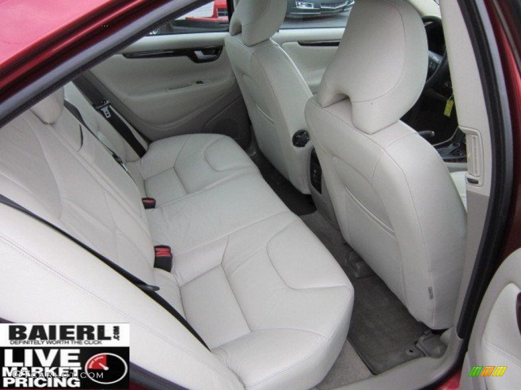 2005 S60 2.5T - Ruby Red Metallic / Taupe/Light Taupe photo #17