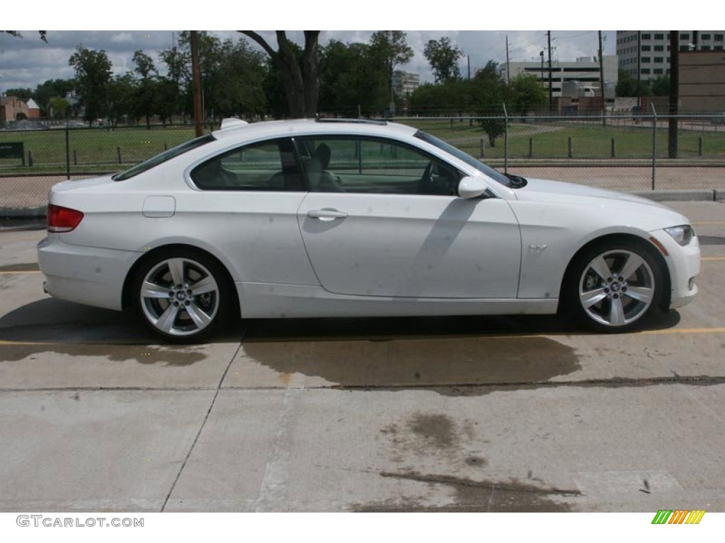 2007 3 Series 335i Coupe - Alpine White / Cream Beige photo #2