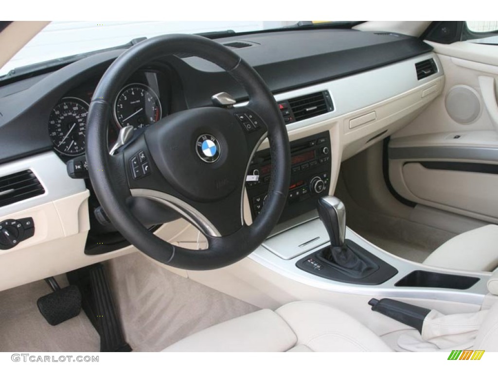 2007 3 Series 335i Coupe - Alpine White / Cream Beige photo #4