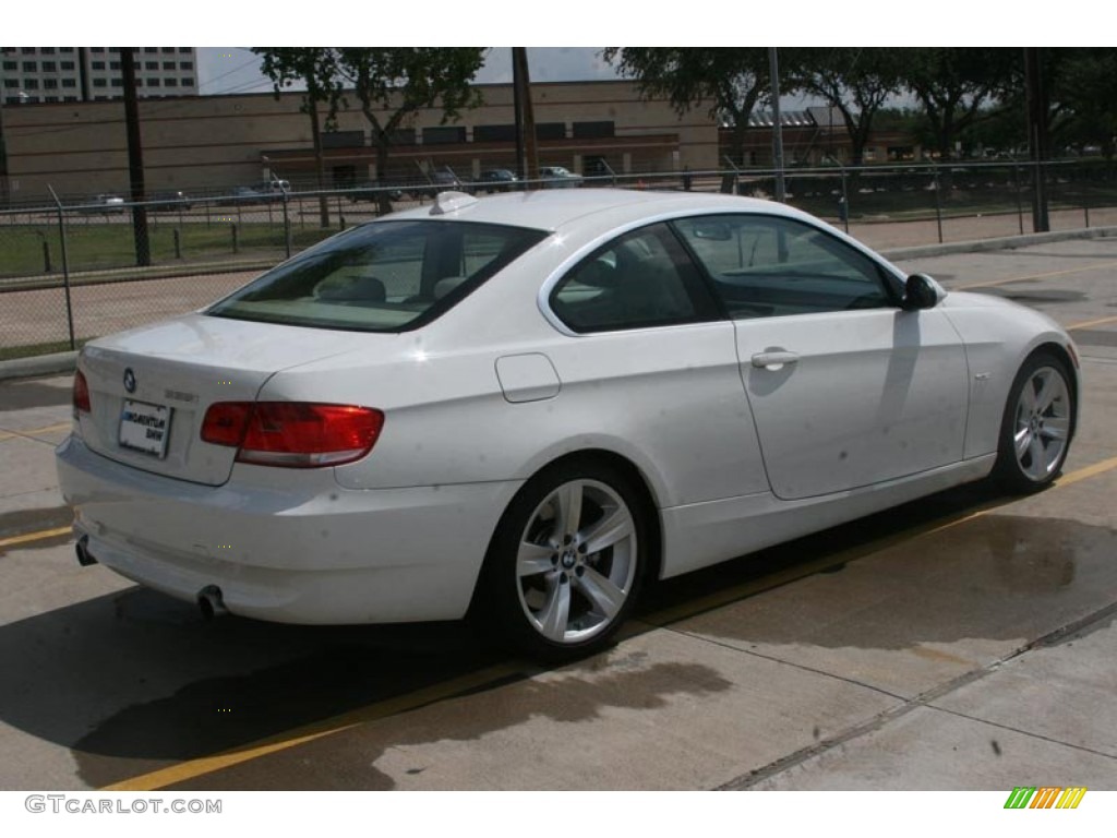 2007 3 Series 335i Coupe - Alpine White / Cream Beige photo #12