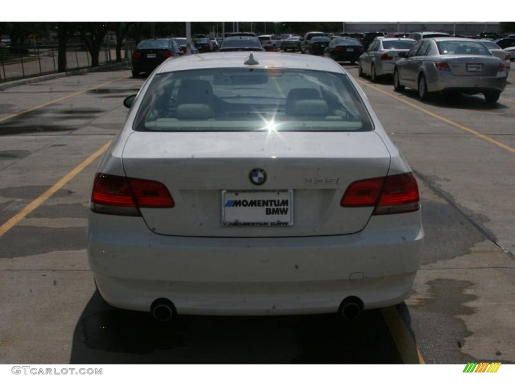 2007 3 Series 335i Coupe - Alpine White / Cream Beige photo #13
