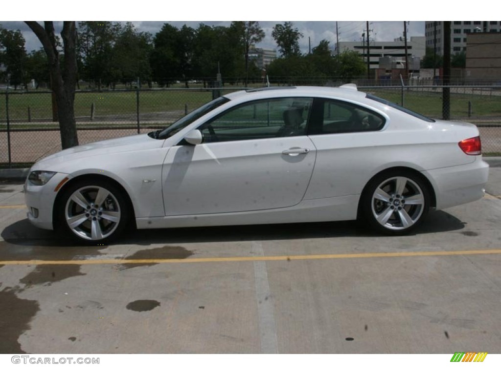 2007 3 Series 335i Coupe - Alpine White / Cream Beige photo #14