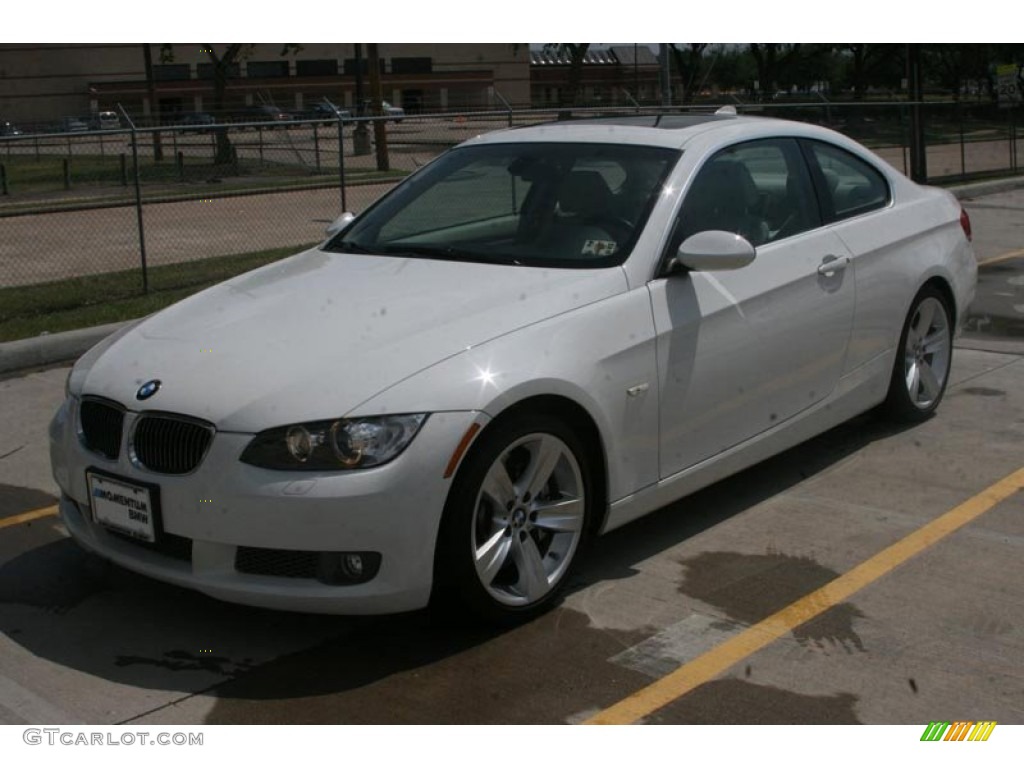 2007 3 Series 335i Coupe - Alpine White / Cream Beige photo #15