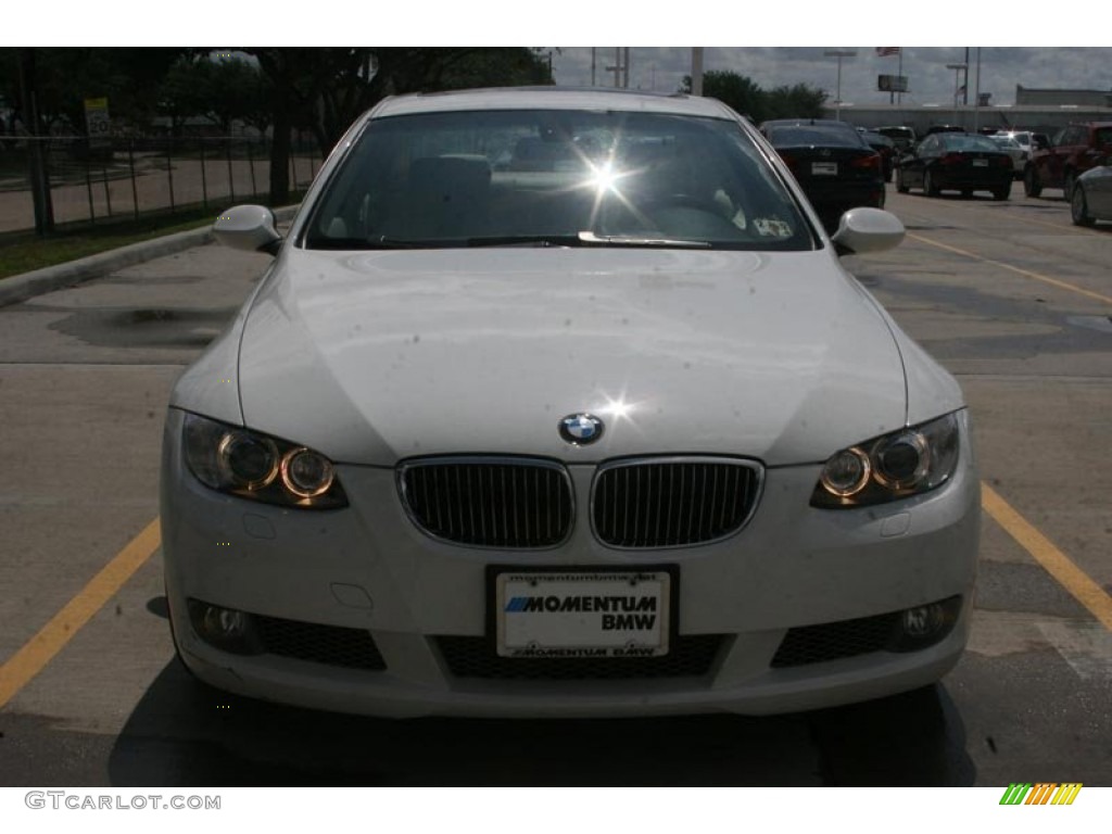 2007 3 Series 335i Coupe - Alpine White / Cream Beige photo #16