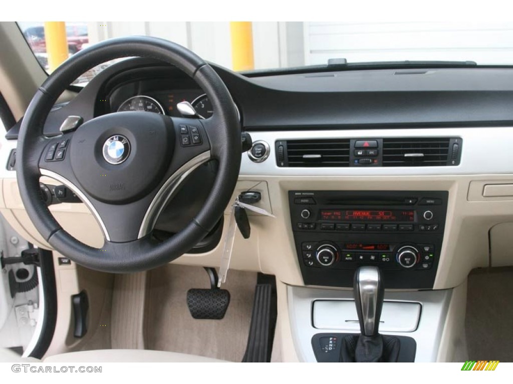 2007 3 Series 335i Coupe - Alpine White / Cream Beige photo #17