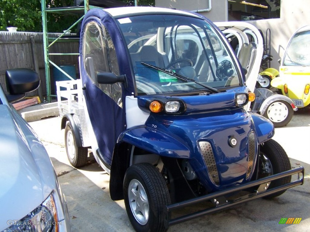 Ocean Sapphire Blue Metallic 2009 GEM e eS Short Back Utility Electric Car Exterior Photo #51679554