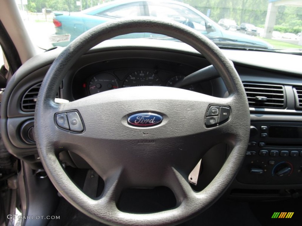 2003 Ford Taurus SES Medium Graphite Steering Wheel Photo #51681417