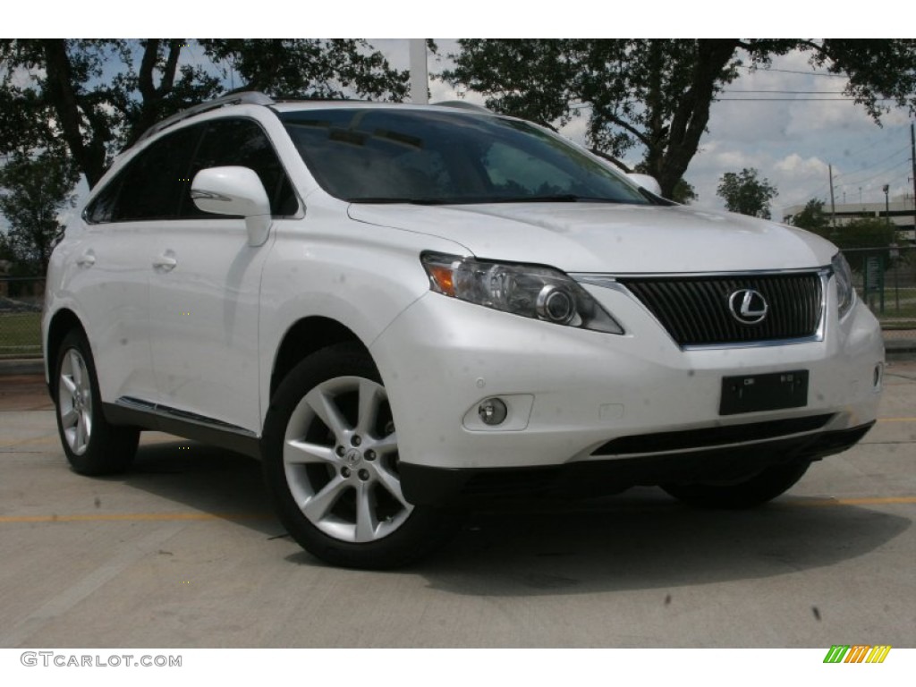 2010 RX 350 - Starfire White Pearl / Parchment/Brown Walnut photo #1