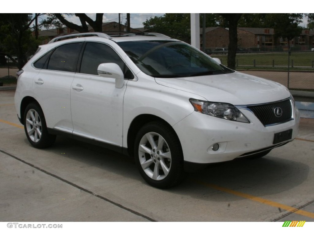 2010 RX 350 - Starfire White Pearl / Parchment/Brown Walnut photo #3