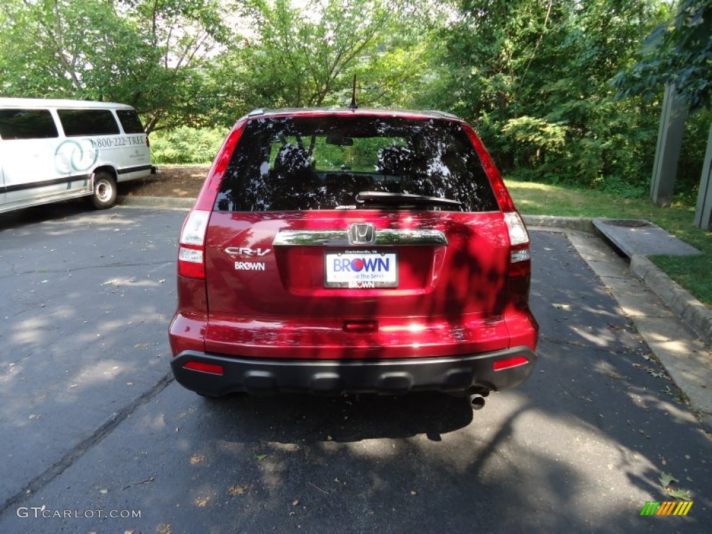 2009 CR-V EX 4WD - Tango Red Pearl / Gray photo #6