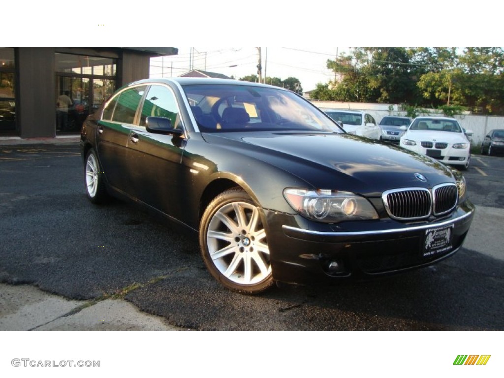 2006 7 Series 750Li Sedan - Black Sapphire Metallic / Black/Black photo #3