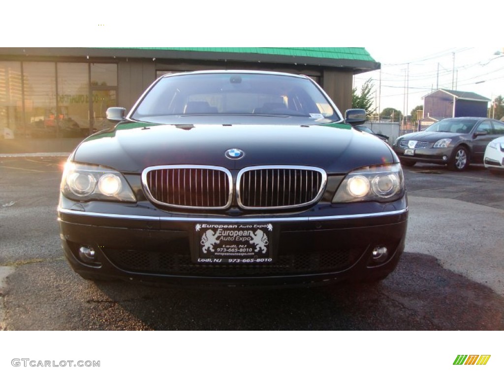 2006 7 Series 750Li Sedan - Black Sapphire Metallic / Black/Black photo #5
