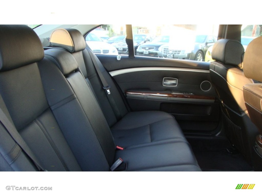 2006 7 Series 750Li Sedan - Black Sapphire Metallic / Black/Black photo #12