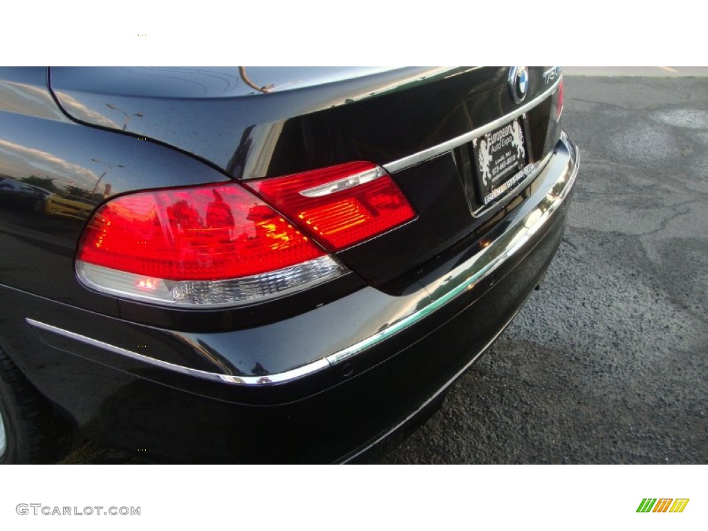 2006 7 Series 750Li Sedan - Black Sapphire Metallic / Black/Black photo #46