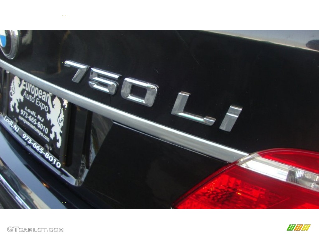 2006 7 Series 750Li Sedan - Black Sapphire Metallic / Black/Black photo #47