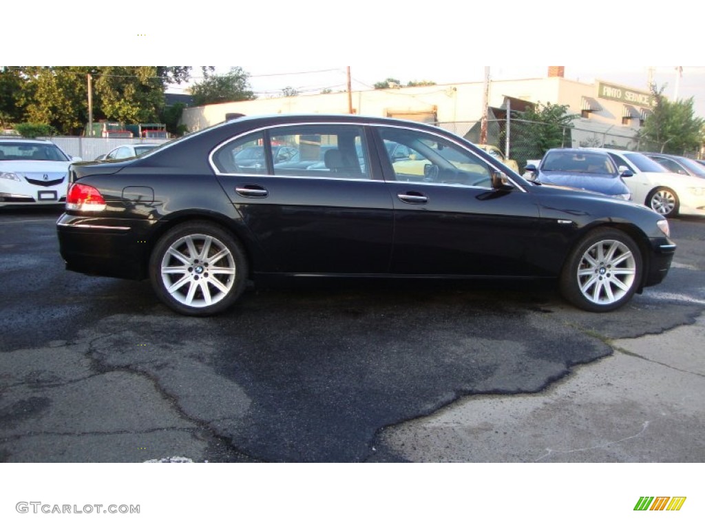 2006 7 Series 750Li Sedan - Black Sapphire Metallic / Black/Black photo #48