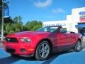 2010 Red Candy Metallic Ford Mustang V6 Premium Convertible  photo #13