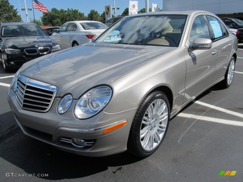 2008 E 350 4Matic Sedan - Pewter Metallic / Cashmere photo #1