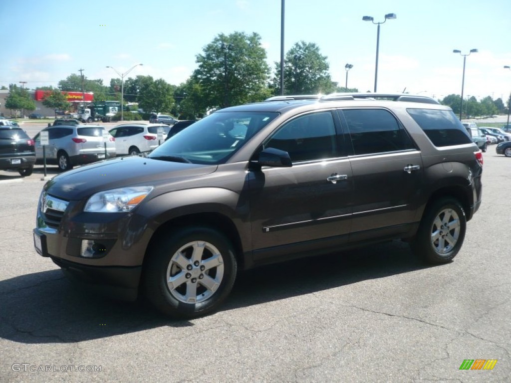 2007 Outlook XE AWD - Cocoa Brown / Black photo #2