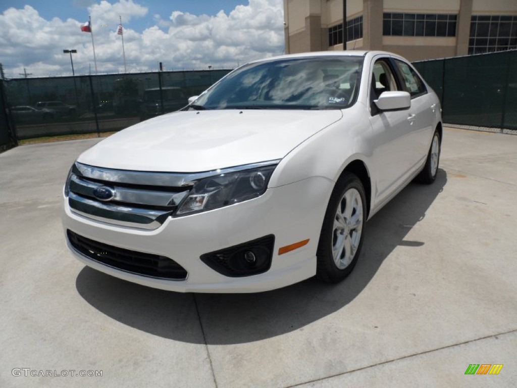 White Platinum Tri-Coat 2012 Ford Fusion SE Exterior Photo #51689521