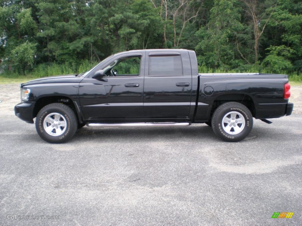 Brilliant Black 2008 Dodge Dakota SLT Crew Cab Exterior Photo #51689746