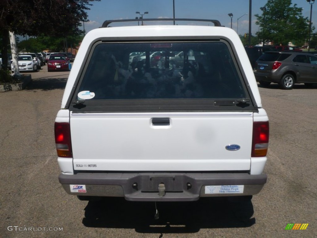 1995 Ranger XLT Regular Cab - Oxford White / Grey photo #5