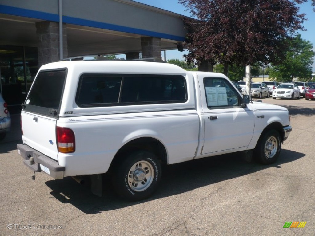 1995 Ranger XLT Regular Cab - Oxford White / Grey photo #6
