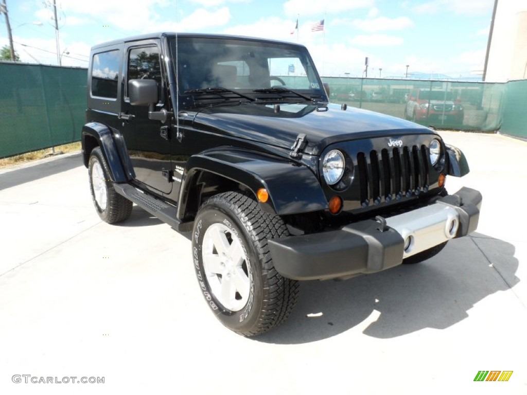 2009 Wrangler Sahara 4x4 - Black / Dark Slate Gray/Medium Slate Gray photo #1