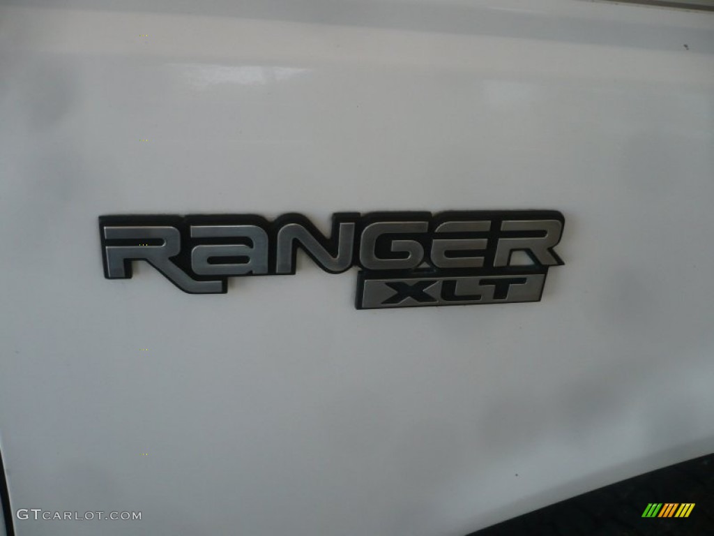 1995 Ranger XLT Regular Cab - Oxford White / Grey photo #10