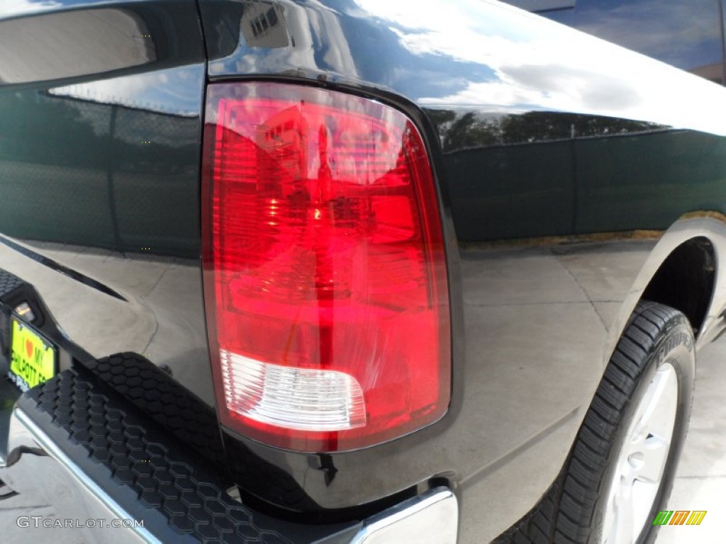 2009 Ram 1500 SLT Quad Cab 4x4 - Brilliant Black Crystal Pearl / Dark Slate/Medium Graystone photo #23