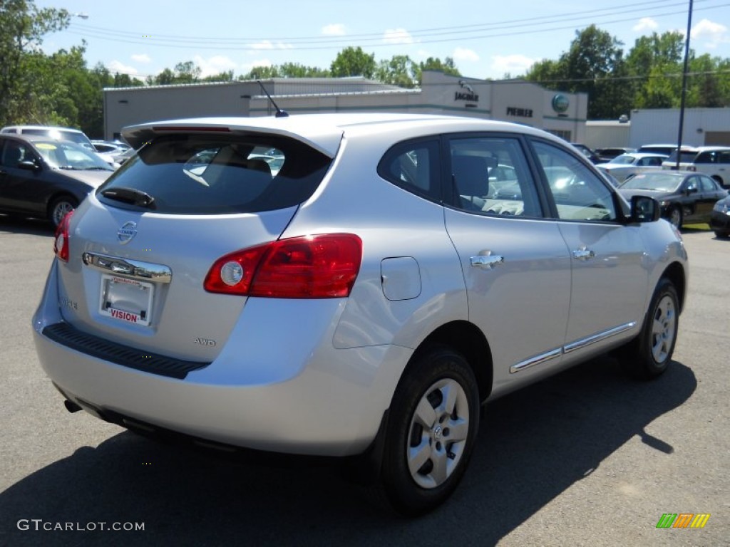 2011 Rogue S AWD - Silver Ice Metallic / Black photo #2
