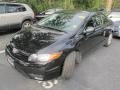 Nighthawk Black Pearl - Civic EX-L Coupe Photo No. 4