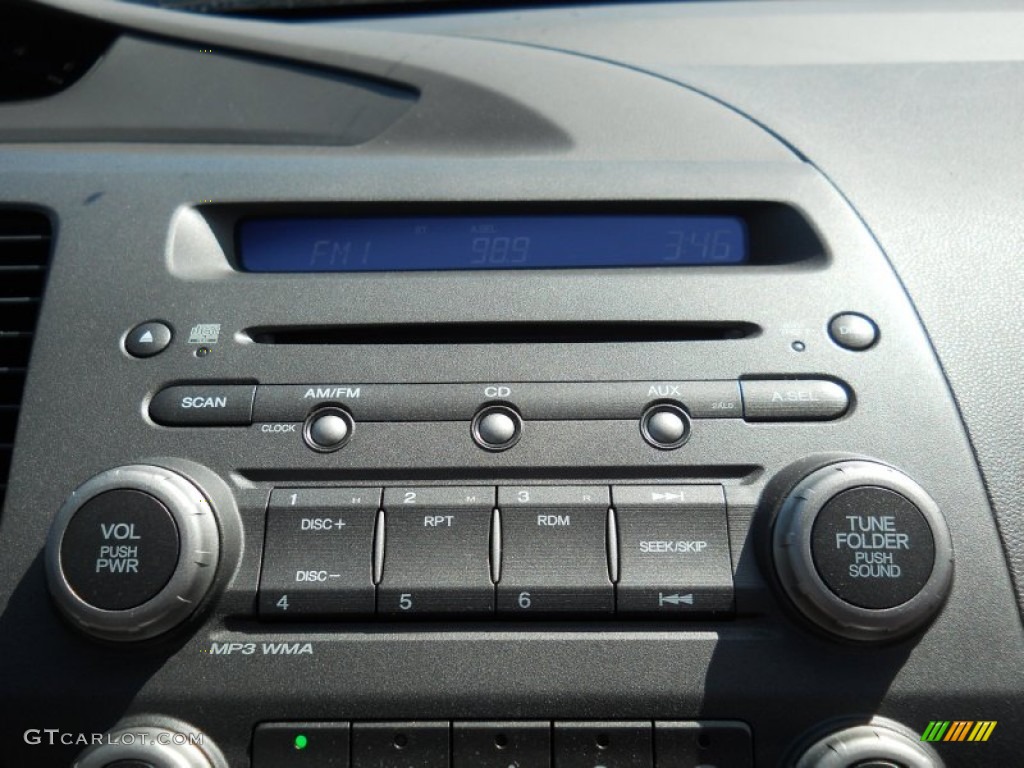 2010 Civic EX Sedan - Crystal Black Pearl / Gray photo #5