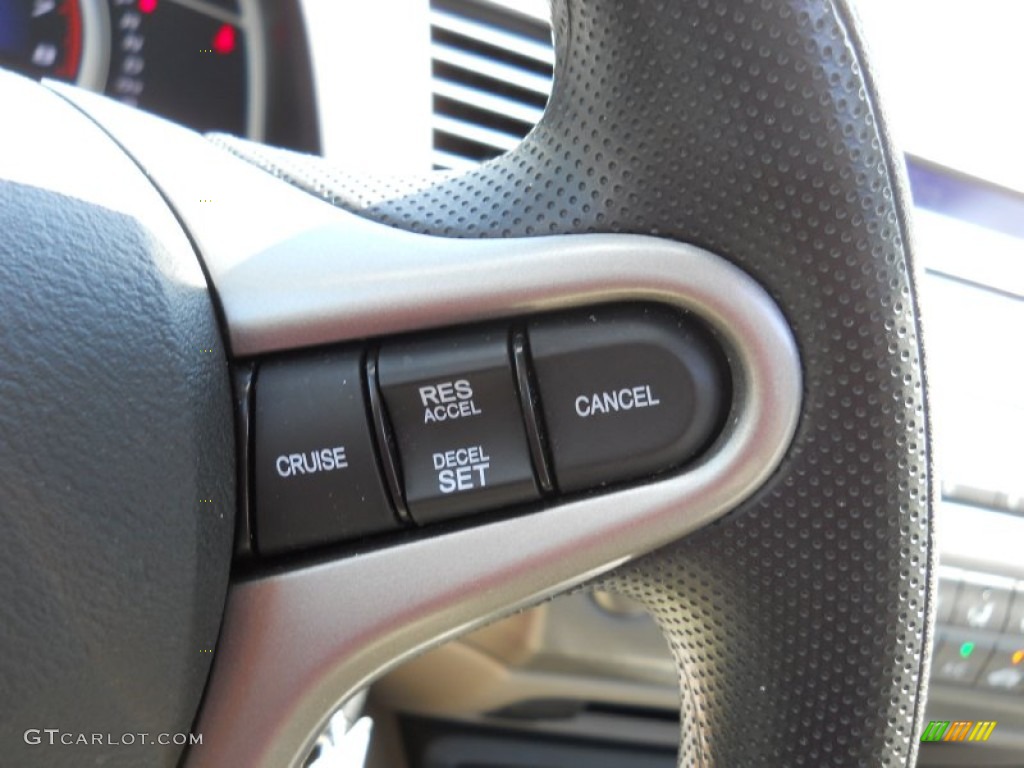 2010 Civic EX Sedan - Crystal Black Pearl / Gray photo #10