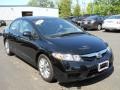 2010 Crystal Black Pearl Honda Civic EX Sedan  photo #15